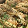 Lachs mit gegrilltem Spargel